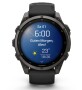Garmin Fenix 9 Pro Schwarz/Carbongrau DLC Titan mit Silikon-Armband 47 mm 010-04762-11