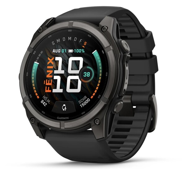 Garmin Fenix 9 Pro Schwarz/Carbongrau DLC Titan mit...