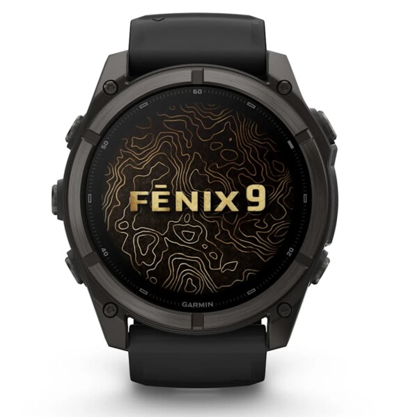 Garmin Fenix 9 Schwarz/Carbongrau DLC Titan mit...