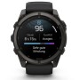Garmin Fenix 9 Pro Schwarz/Carbongrau DLC Titan mit Silikon-Armband 51 mm 010-04763-11