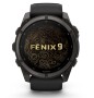 Garmin Fenix 9 Pro Schwarz/Carbongrau DLC Titan mit Silikon-Armband 51 mm 010-04763-11