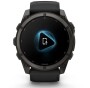 Garmin Fenix 9 Pro Schwarz/Carbongrau DLC Titan mit Silikon-Armband 51 mm 010-04763-11