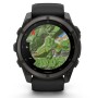 Garmin Fenix 9 Pro Schwarz/Carbongrau DLC Titan mit Silikon-Armband 51 mm 010-04763-11