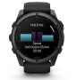 Garmin Fenix 9 Schwarz/Carbongrau DLC Titan mit Silikon-Armband 51 mm 010-04763-11