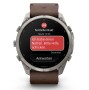 Garmin Fenix 9 Pro Titan mit Leder-Armband Walnuss 51 mm 010-04337-41