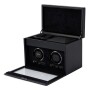 Wolf British Racing Double Watch Winder with Storage 792202