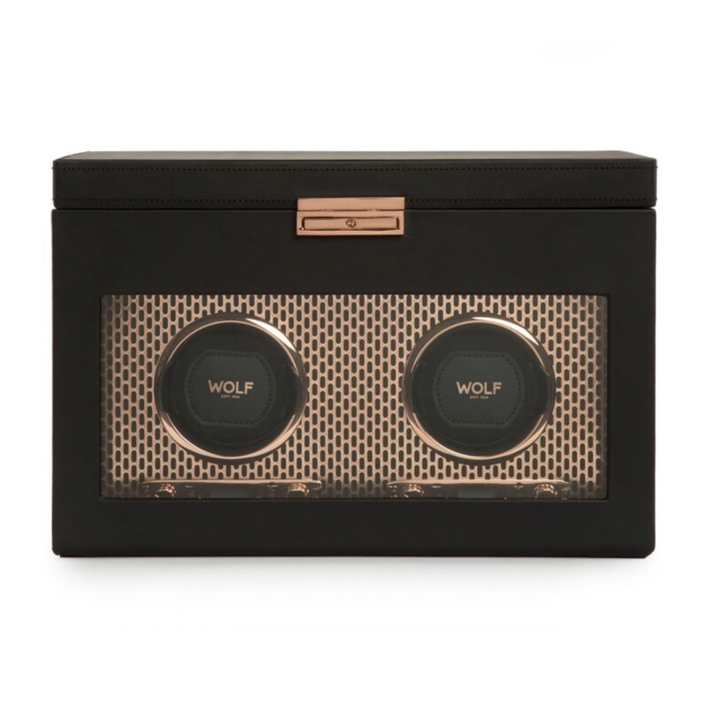 Wolf Axis Double Watch Winder With Storage 469316