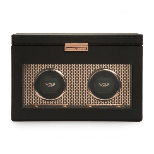 Wolf Axis Double Watch Winder With Storage 469316