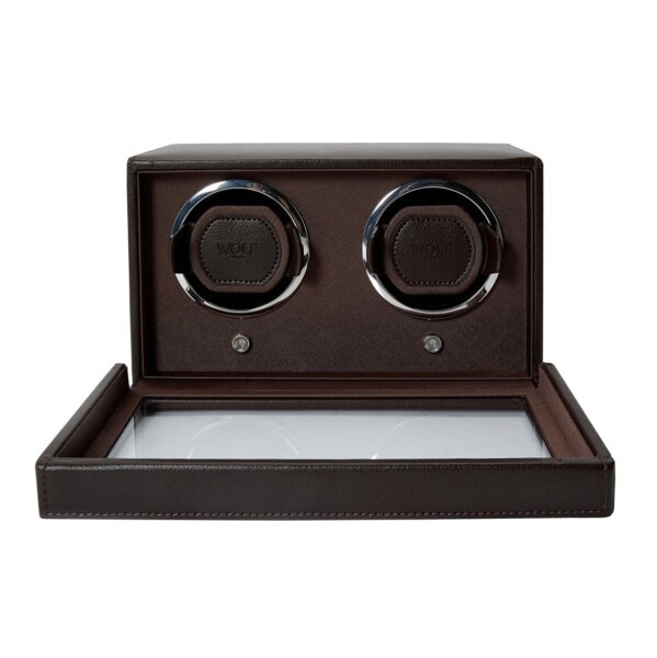 Wolf Cub Double Watch Winder with Cover 461206