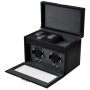 Wolf Oxford Double Watch Winder with Storage 456202
