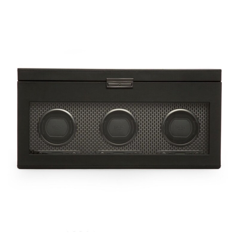 Wolf Axis Triple Watch Winder With Storage 469403