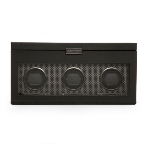 Wolf Axis Triple Watch Winder With Storage 469403