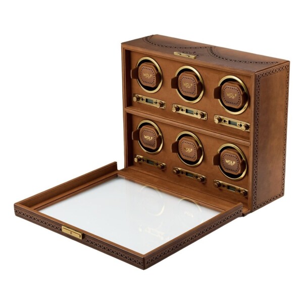 Wolf Brogue 6 Piece Watch Winder  440606