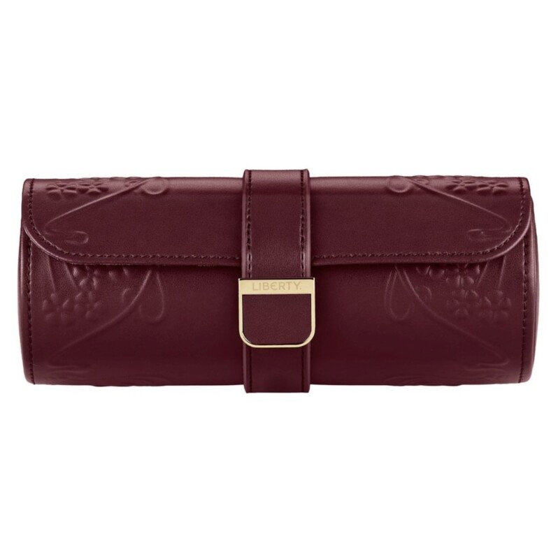 Wolf WOLF X LIBERTY Ianthe Triple Watch Roll - Burgundy 381527