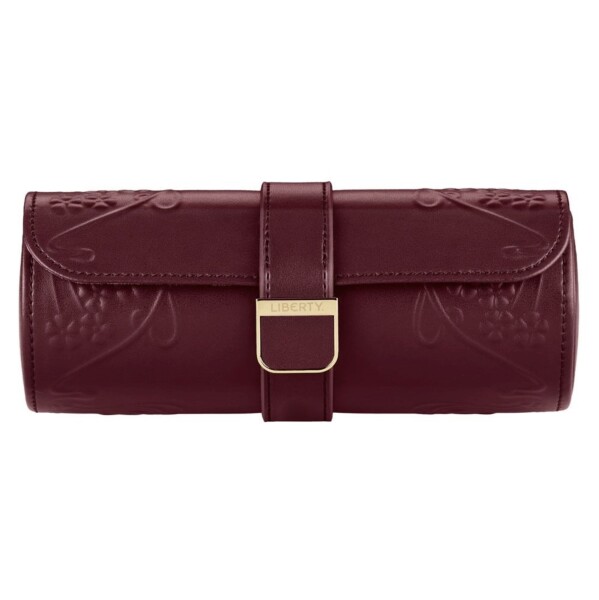 Wolf WOLF X LIBERTY Ianthe Triple Watch Roll - Burgundy...