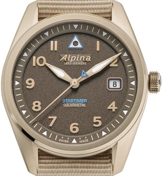 Alpina Startimer Pilot Solametre 38mm AL-140BR3S25