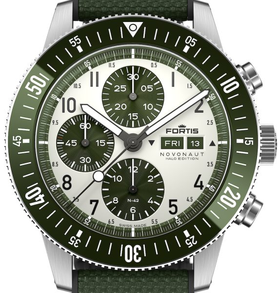 Fortis Novonaut N-42 Halo Green 42mm F2040023