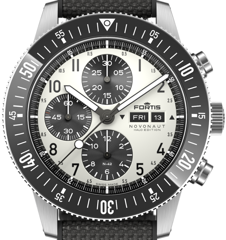 Fortis Novonaut N-42 Halo Black 42mm F2040021