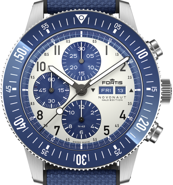 Fortis Novonaut N-42 Halo Blue 42mm F2040022