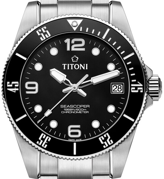 Titoni Seascoper Chronometer 42mm 83600 S-BK-256 CPO