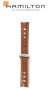 Hamilton Pan Europ Lederband hellbraun 22mm H690.357.000
