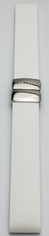 Certina DS First Kautschukband weiß C603015560
