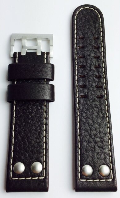 Hamilton Khaki X-Wind Lederband dunkelbraun H690.765.106