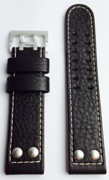 Hamilton Khaki X-Wind Lederband dunkelbraun H690.765.106