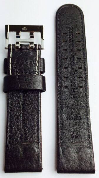 Hamilton Khaki X-Wind Lederband dunkelbraun H690.765.106