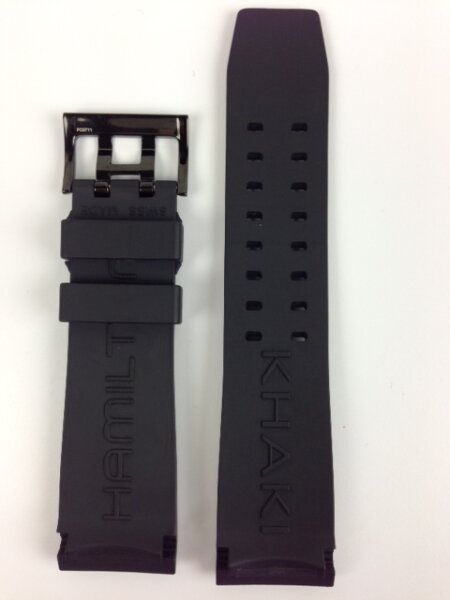 Hamilton Belowzero Kautschukband schwarz 24/22 mm...