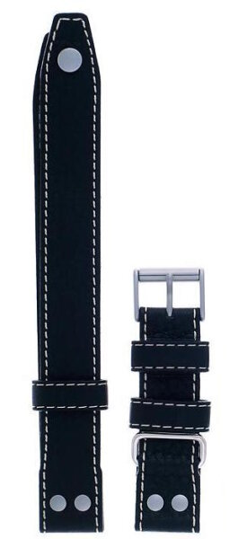 Hamilton Khaki Pioneer Lederband dunkelbraun 21/20mm...