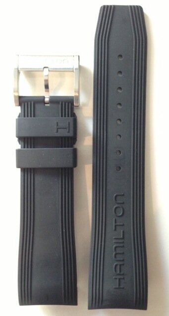 Hamilton Seaview Kautschukarmband schwarz 24mm H691.377.100