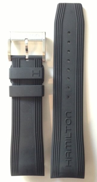 Hamilton Seaview Kautschukarmband schwarz 24mm H691.377.100