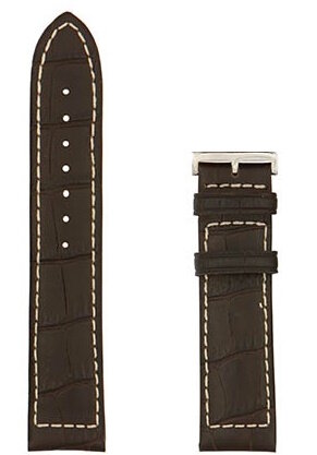 Hamilton Khaki Navy XL Lederband dunkelbraun 21/20mm...