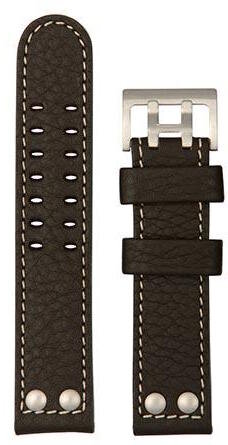 Hamilton Khaki X-Wind Lederband dunkelbraun 22/22...