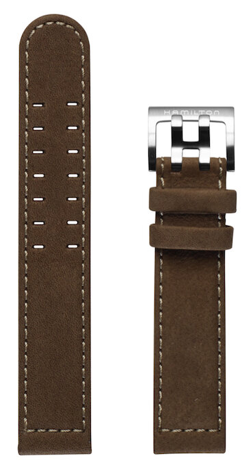 Hamilton Khaki Field Lederband olivegrün 20/20mm H690.705.119