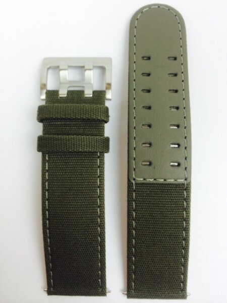 Hamilton Khaki Field Officer Textil-Lederarmband 22mm...