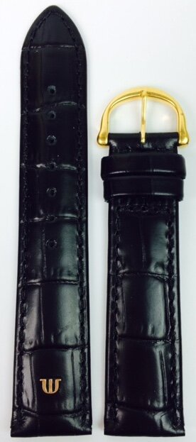 Maurice Lacroix Les Classiques Lederband Kroko imit. Schwarz 18mm 2930-10-18-1
