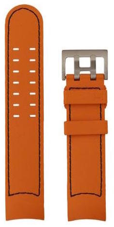 Hamilton Khaki X-Wind Kautschukband orange 22mm H691.766.100