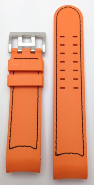Hamilton Khaki X-Wind Kautschukband orange 22mm H691.766.100