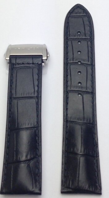 Hamilton Jazzmaster Regulateur Lederband XL schwarz 22/20mm H690.426.100