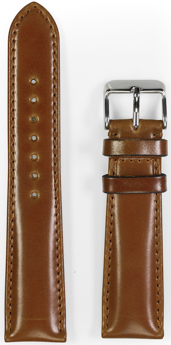 Uhrband Cordovan Shell 2. Wahl Uhrenarmband 18,19,20mm Schwarz