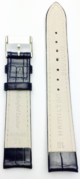 Hamilton Valiant Lederband blau 16mm H690.394.102