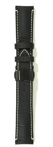 Hamilton Railroad Black Lederband mit Schliesse 22/20 mm H690.406.105