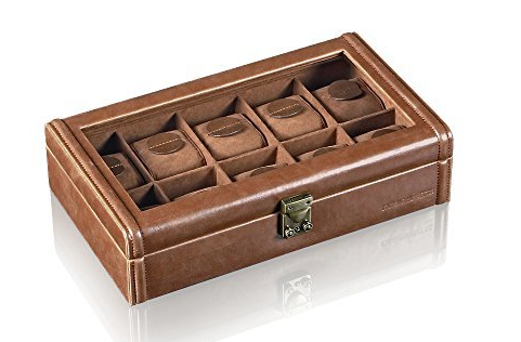 Designhütte Uhrenbox Camel für 10 Uhren 70005/133