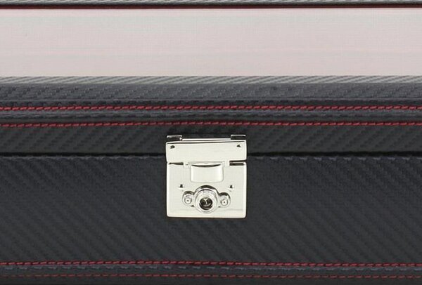 Friedrich Uhrenbox Karbon schwarz für 10 Uhren...