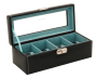 Friedrich Uhrenbox Bond schwarz für 4 Uhren 70021-384