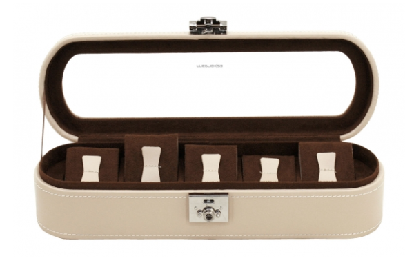 Friedrich Uhrenbox Cordoba beige für 5 Uhren 70021/113