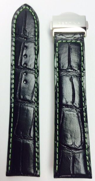 Certina DS 2 Precidrive Lederband Schwarz-Grün 21/20mm C600018591