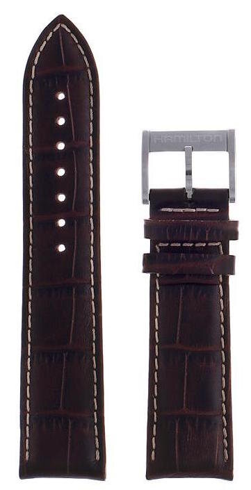 Hamilton Jazzmaster Lederband dunkelbraun 22mm H690.385.101